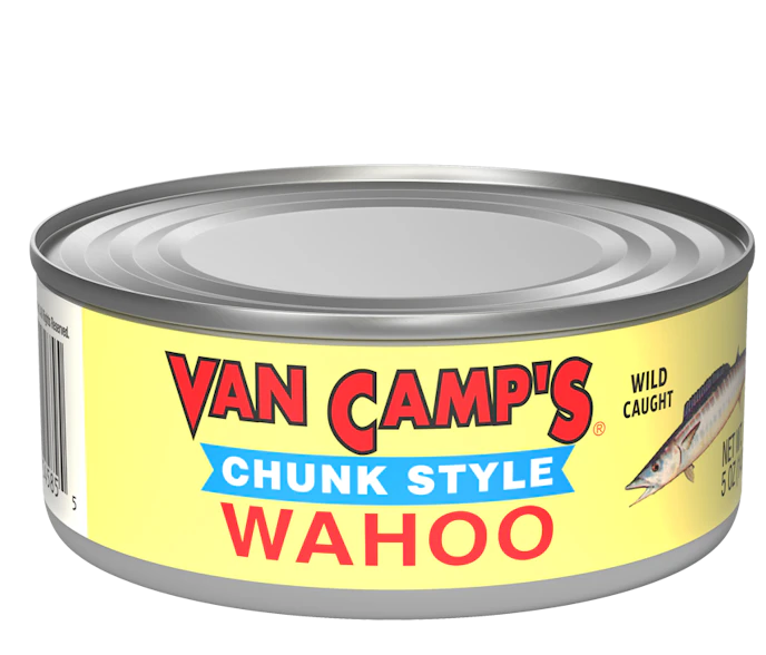 Wahoo Meat Color Chunk Wahoo in Oil | Van Camp's Seafood